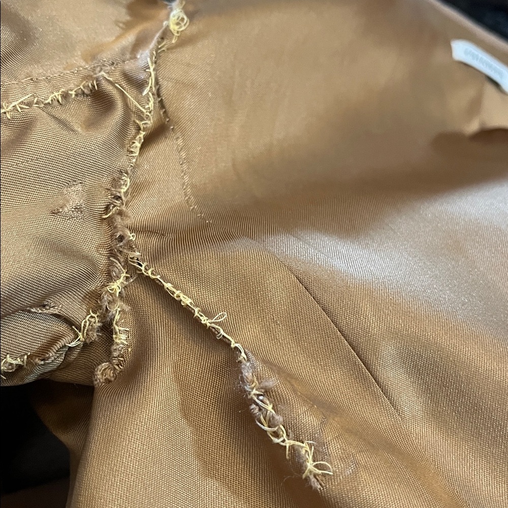 Vintage Chaiken Wool Tan/Camel Maxi Modern Classic Style Coat Size 2 - Picture 14 of 17